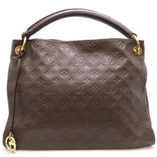 Louis Vuitton Vintage Pre-owned Tyg totevskor Brown, Dam