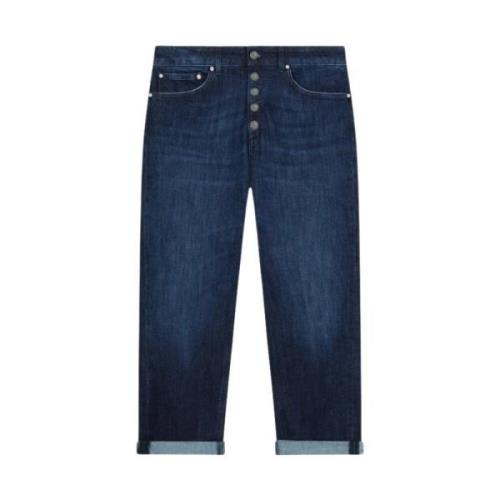 Dondup Lös Denim Stretch Jeans Blue, Dam