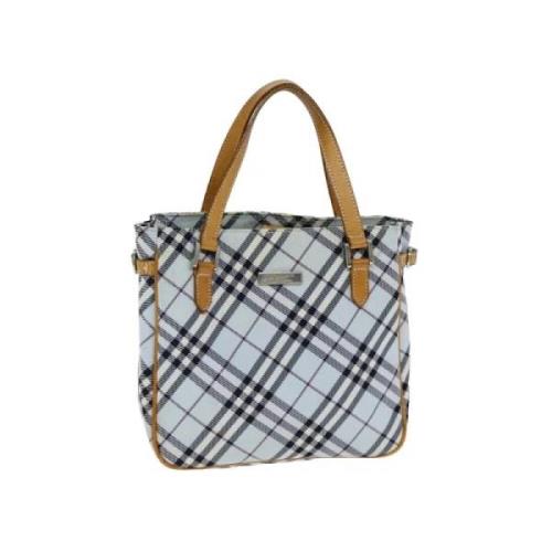 Burberry Vintage Pre-owned Canvas handvskor Blue, Dam