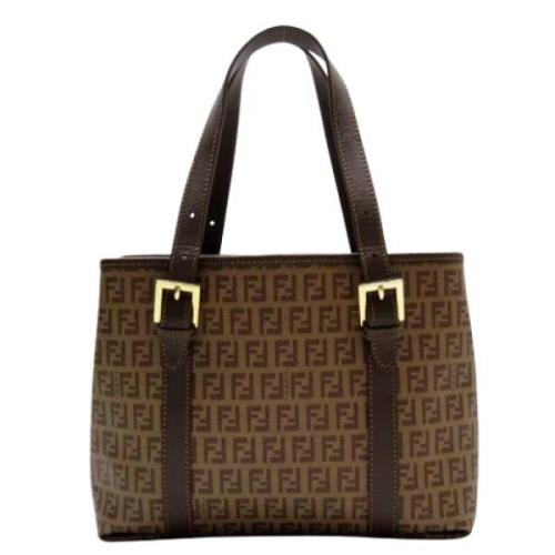 Fendi Vintage Pre-owned Canvas fendi-vskor Brown, Dam