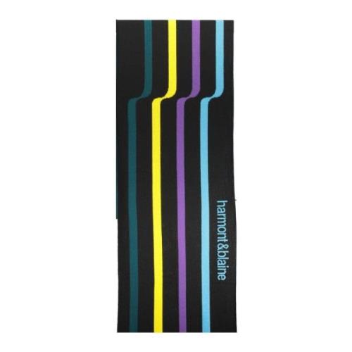 Harmont & Blaine Randig ullscarf - Multi Black, Herr