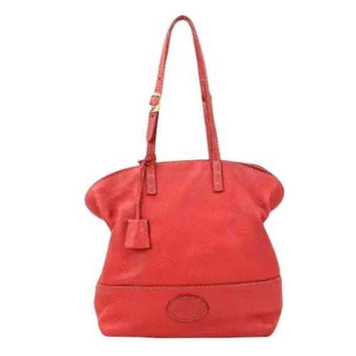 Fendi Vintage Pre-owned Laeder fendi-vskor Red, Dam