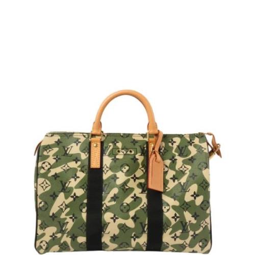 Louis Vuitton Vintage Pre-owned Tyg louis-vuitton-vskor Green, Dam