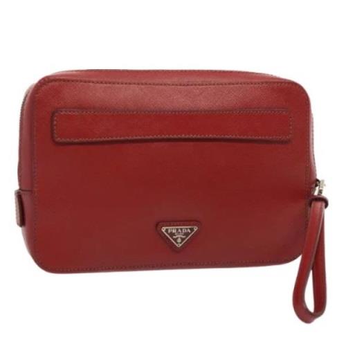 Prada Vintage Pre-owned Laeder prada-vskor Red, Dam