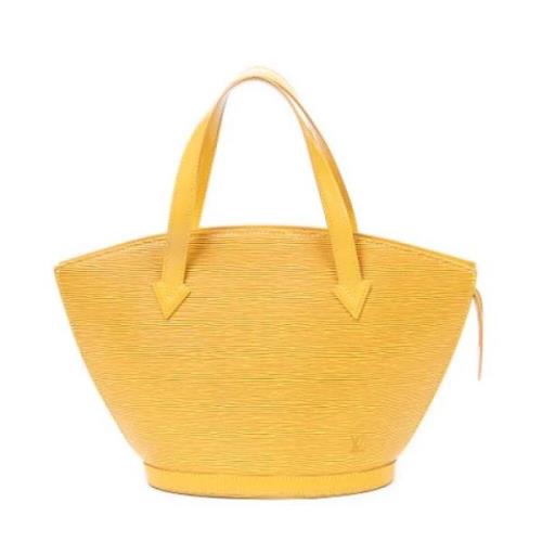 Louis Vuitton Vintage Pre-owned Laeder handvskor Yellow, Dam