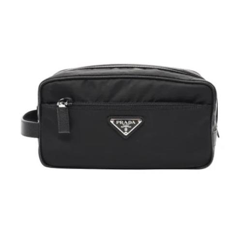 Prada Vintage Pre-owned Tyg prada-vskor Black, Dam