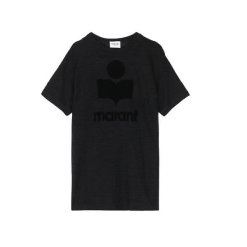 Isabel Marant Kortärmad Linne T-shirt Black, Dam