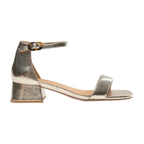 Sofie Schnoor Chunky Heel Sandal Skor & Stövlar Guld Yellow, Dam