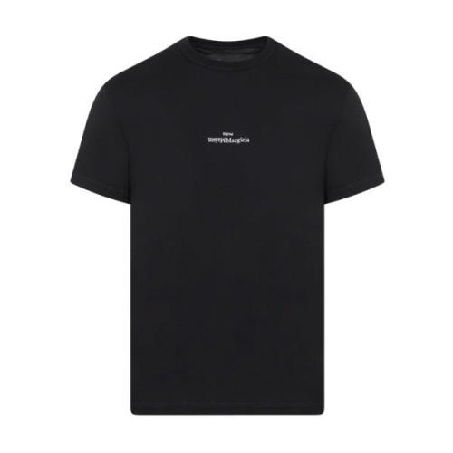 Maison Margiela Svart Bomull Street Style T-shirt Black, Herr