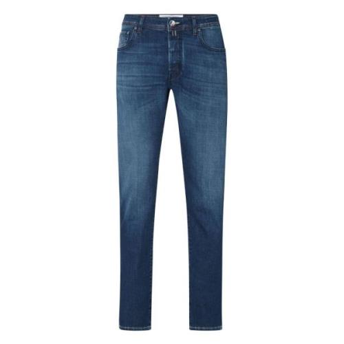 Jacob Cohën Slim Fit Denim Jeans Paris Label Blue, Herr