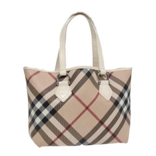 Burberry Vintage Pre-owned Laeder totevskor Beige, Dam