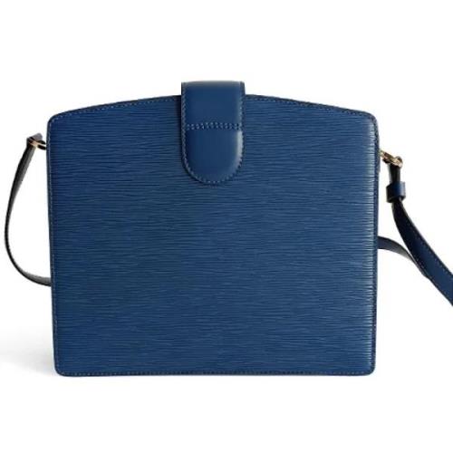 Louis Vuitton Vintage Pre-owned Laeder crossbodyvskor Blue, Dam