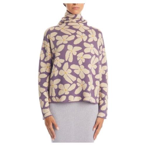 Alessia Santi Stiliga Sweaters Kollektion Purple, Dam