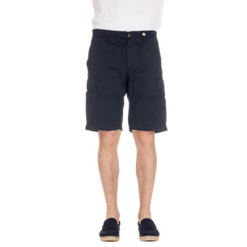 Myths Blå Bomull Bermuda Shorts Ares Blue, Herr