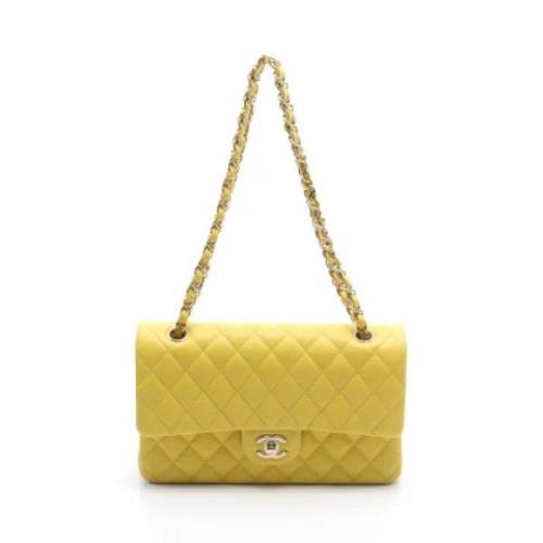 Chanel Vintage Pre-owned Tyg chanel-vskor Yellow, Dam