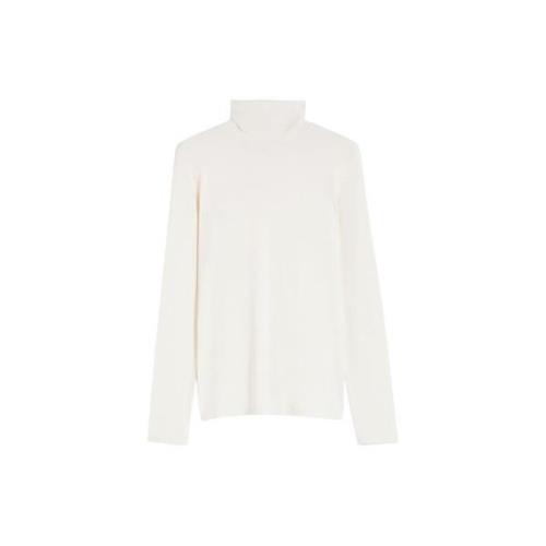 Max Mara Weekend Stretch viskos jersey topp Beige, Dam