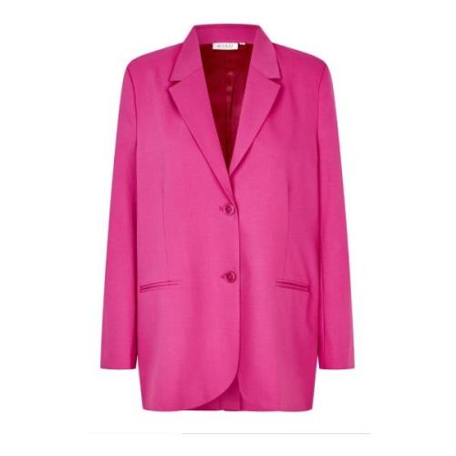 Masai Elegant Blazer i Fuchsia Röd Red, Dam