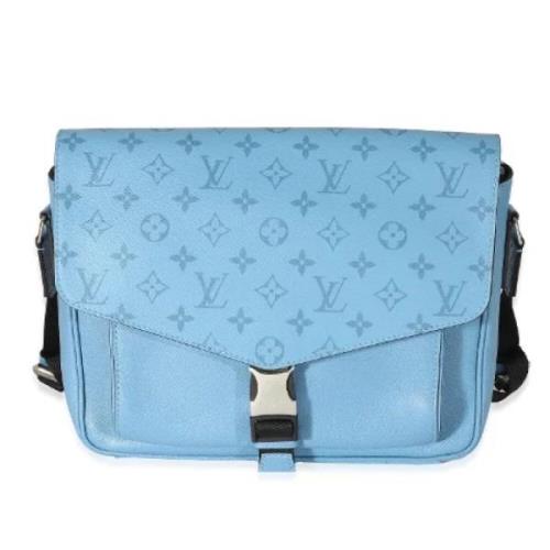 Louis Vuitton Vintage Pre-owned Laeder crossbodyvskor Blue, Dam