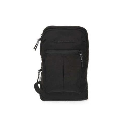 Piquadro Tyg Monospalla Väska Black, Unisex