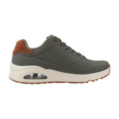 Skechers Luftiga Passande Sneakers Green, Herr