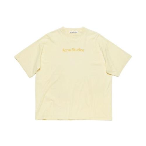 Acne Studios Otydligt Logotyp T-shirt Yellow, Herr