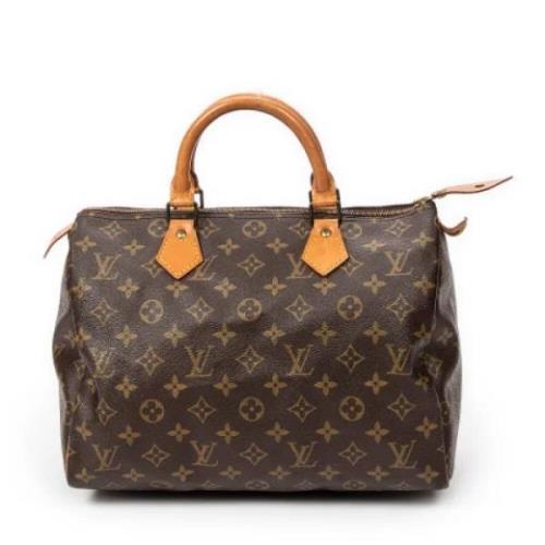 Louis Vuitton Vintage Pre-owned Canvas handvskor Brown, Dam