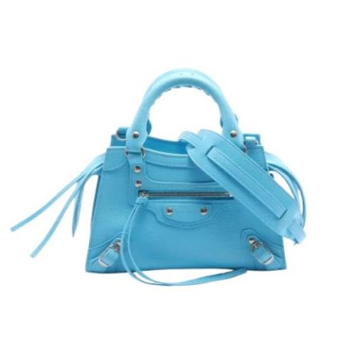 Balenciaga Vintage Pre-owned Laeder balenciaga-vskor Blue, Dam