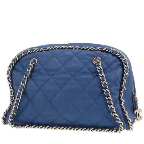 Chanel Vintage Pre-owned Laeder chanel-vskor Blue, Dam