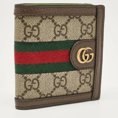 Gucci Vintage Pre-owned Belagd canvas plnbcker Beige, Herr