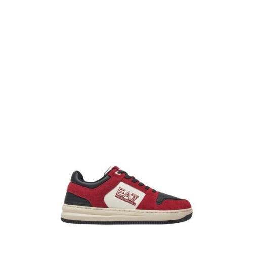 Emporio Armani EA7 Röda Sneakers Stiligt och Trendigt Design Red, Herr