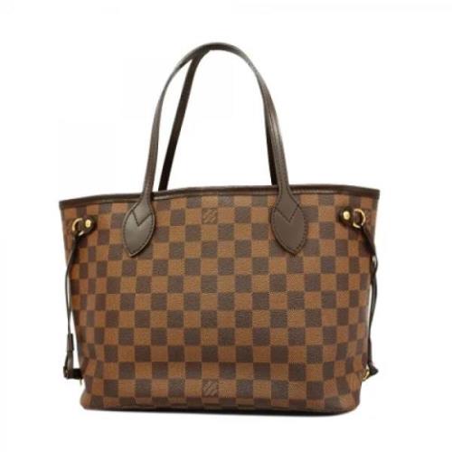 Louis Vuitton Vintage Pre-owned Tyg axelremsvskor Brown, Dam