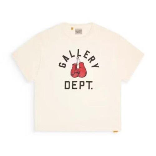 Gallery Dept. Boxnings Merch Tee 'Cream' Beige, Herr