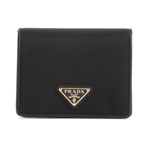 Prada Svart Accessoarer Plånbok Chic Stil Black, Dam