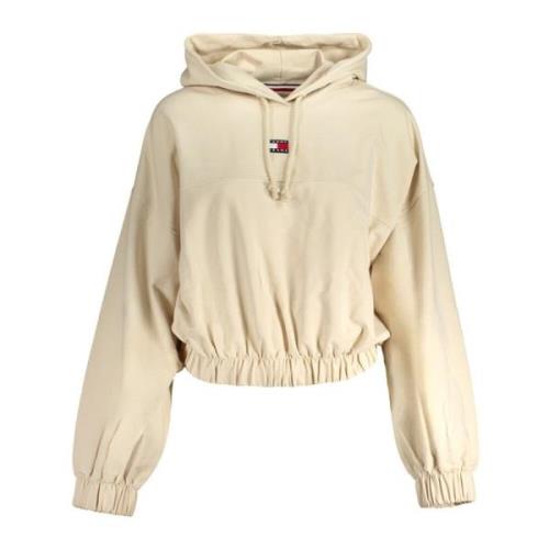 Tommy Hilfiger Beige Sweatshirt med Tryck och Långa ärmar Beige, Dam