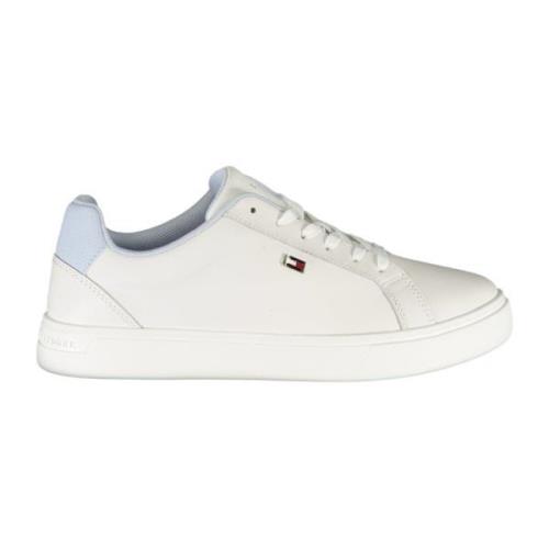 Tommy Hilfiger Sportiga Snörskor Vit Polyester White, Dam