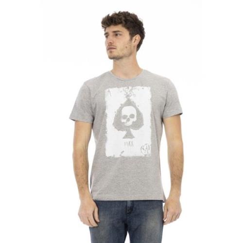 Trussardi Casual T-shirt med rund hals Gray, Herr