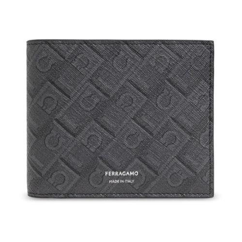 Salvatore Ferragamo Plånbok med monogram Gray, Herr