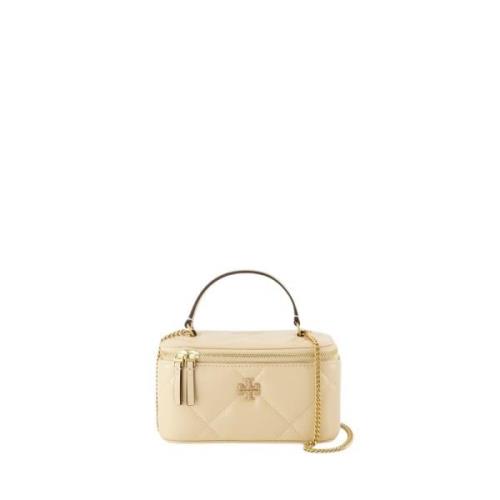 Tory Burch Diamant Vanity Crossbody i Beige Beige, Dam