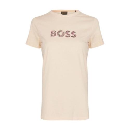 Hugo Boss Dam Logo Print T-shirt Beige, Dam