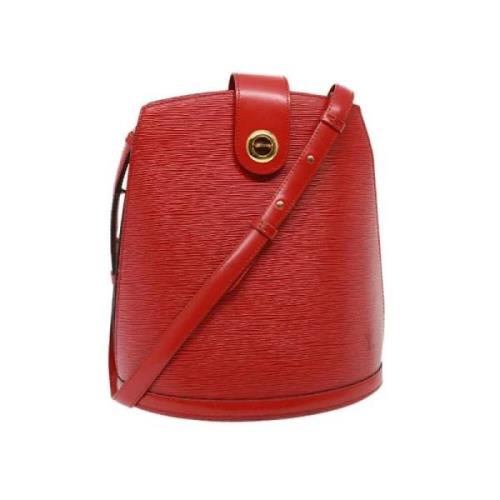 Louis Vuitton Vintage Pre-owned Laeder axelremsvskor Red, Dam