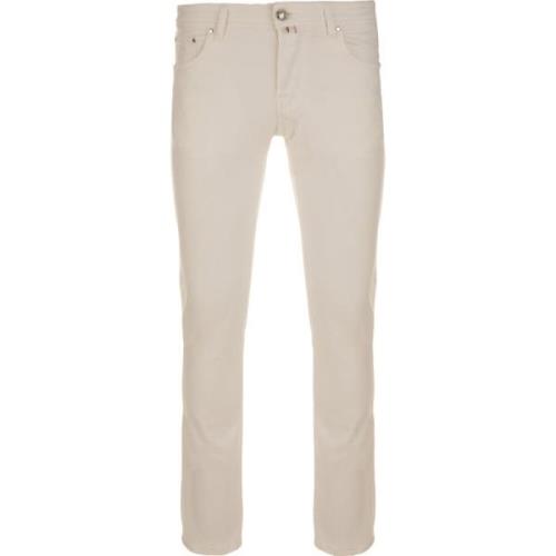 Jacob Cohën Super Slim Fit 5-Fickbyxor White, Herr