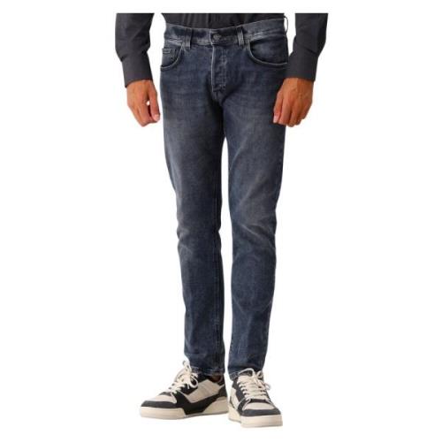 Dondup Icon Jeans med Silverknappar Gray, Herr