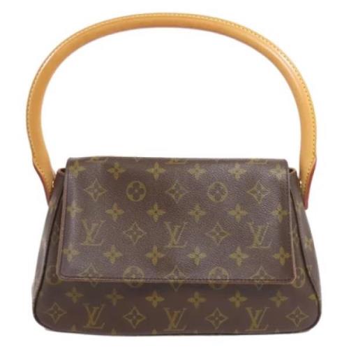 Louis Vuitton Vintage Pre-owned Canvas handvskor Brown, Dam