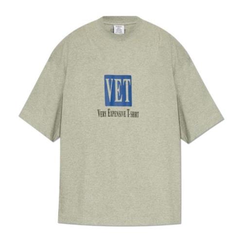 Vetements T-shirt med tryck Gray, Herr