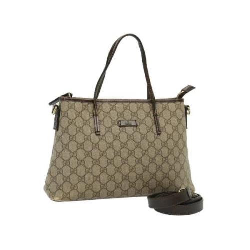 Gucci Vintage Pre-owned Laeder gucci-vskor Beige, Dam