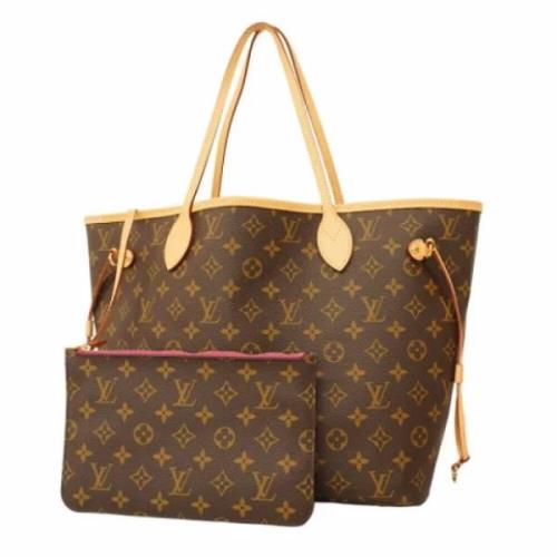 Louis Vuitton Vintage Pre-owned Tyg axelremsvskor Brown, Dam