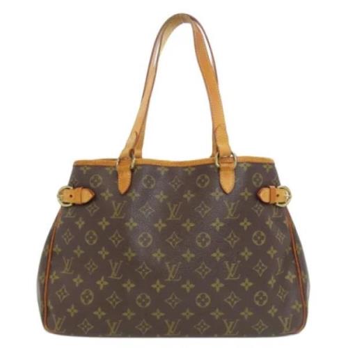 Louis Vuitton Vintage Pre-owned Canvas axelremsvskor Brown, Dam