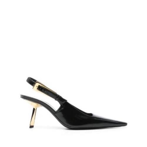 Saint Laurent Barfota Kalvskinn Klackar Black, Dam