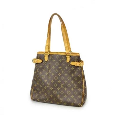 Louis Vuitton Vintage Pre-owned Tyg axelremsvskor Brown, Dam