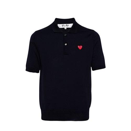 Comme des Garçons Klassisk Polo Tröja för Män Black, Herr